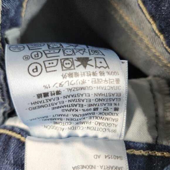 Levi's 518 Jeans Women's 9S Bootcut Super Low Rise Dark Wash Blue Ladies Pants - Picture 9 of 11